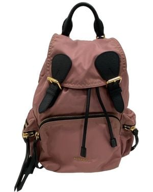 Burberry Synthetic Backpack Bag (Pre-Owned) - Brown