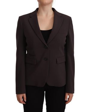 F.it Long Sleeve Single Breasted Jacket Blazer - Black