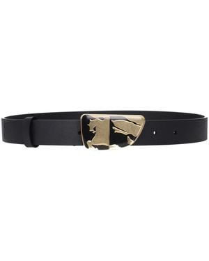 Burberry Leather Regular Belt - Black