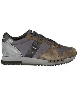 Blauer Polyester Athletic Sneakers - Gray