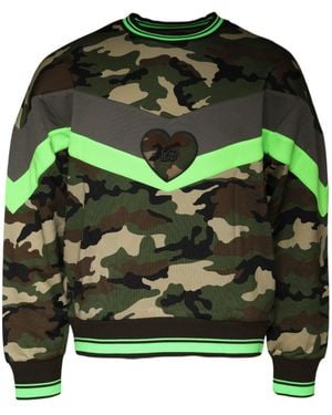 Dolce & Gabbana Camouflage Sweatshirt Jumper - Green