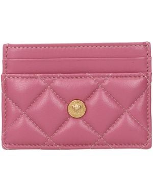 Versace Leather Cardholder - Pink