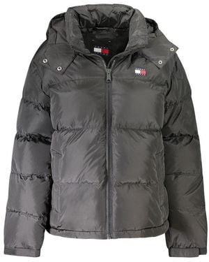 Tommy Hilfiger Polyester Jacket With Removable Hood" - Gray