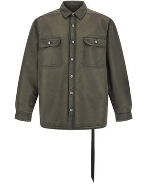 Rick Owens Nylon Full-Length Jacket - Green