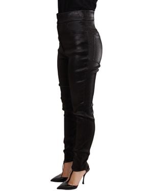 Dolce & Gabbana Metallic Pants Pan73101 - Black