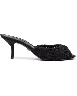 Dolce & Gabbana Cotton Mules - Black