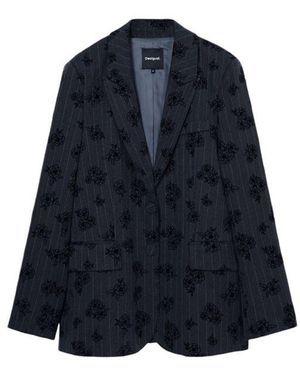 Desigual Polyester Suits & Blazer - Blue