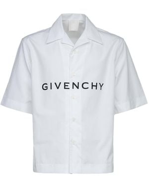 Givenchy Cotton Shortsleeve Shirt - White