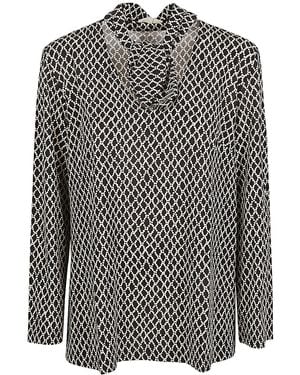 Siyu Printed Blouse - Black