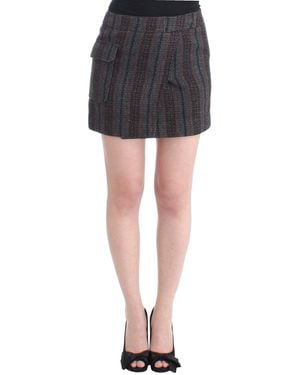 CoSTUME NATIONAL Wool Mini Skirt - Black