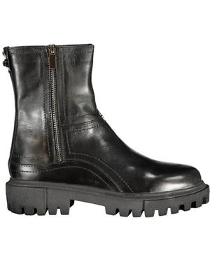 CafeNoir Leather Boot - Black