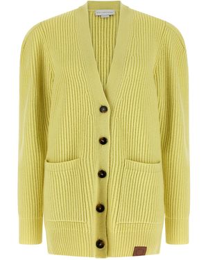 Stella McCartney Virgin Wool Cardigan - Yellow
