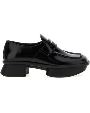 Prada Calfskin Slip-On Loafers - Black