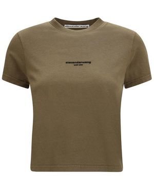 Alexander Wang Cotton T-Shirt - Green