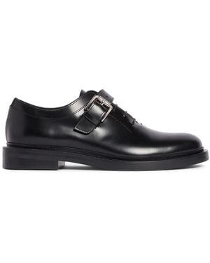 Max Mara 20mm Hohe Lederschuhe - Schwarz