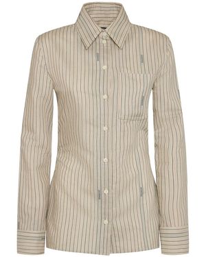 Jacquemus La Chemise De Costume シルクシャツ - ナチュラル
