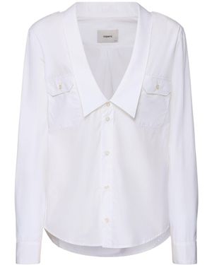 Coperni Damen Sahara-Shirt - Weiß