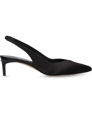 Max Mara サテンスリングバックパンプス 45mm - ブラック