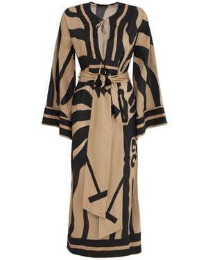 Johanna Ortiz Cruiser Printed Tunic Dress - Black