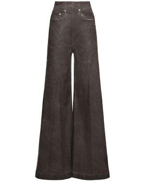 Rick Owens Damen Hose Mit Hohem Bund „Dirt“ - Braun