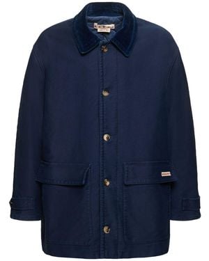 Marni Overdyed Parka - Blue