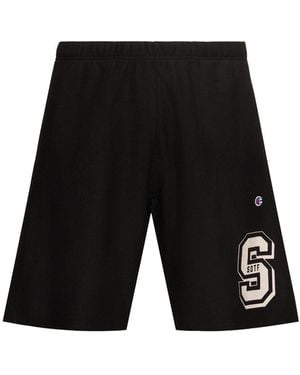Champion Herren Shorts Aus Baumwollmischung - Schwarz