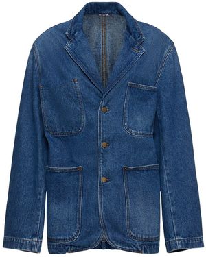 Soeur Charlize Oversize Denim Jacket - Blue