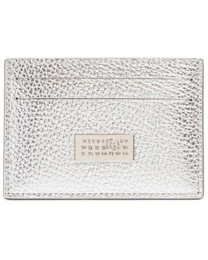 MM6 by Maison Martin Margiela Numeric Grainy Leather Card Holder - White