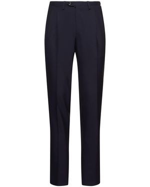 Kiton Hose Aus Wollmischung - Blau