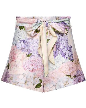 Zimmermann Dawning シルクショートパンツ - ホワイト