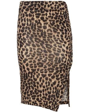Blumarine Midirock Aus Wolljersey Mit Druck - Mehrfarbig