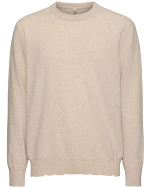 Giorgio Brato Destroyed Wool Knit Jumper - Natural