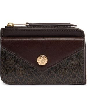 Tory Burch Kartenetui Mit T-Monogramm - Schwarz
