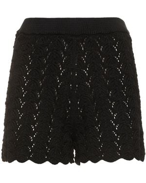 Loulou de Saison Tiran コットンショートパンツ - ブラック