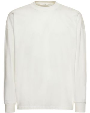 The Row Langärmeliges T-shirt Aus Baumwolle "drago" - Weiß