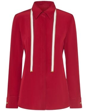 Max Mara Apollo Crepe De Chine Shirt - Red