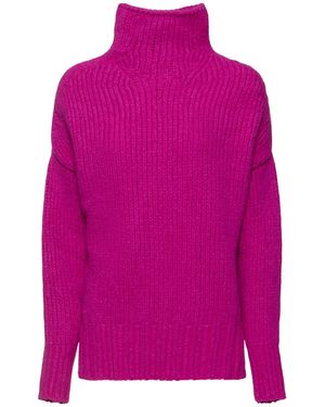 Lanvin High Neck Knit Jumper - Pink