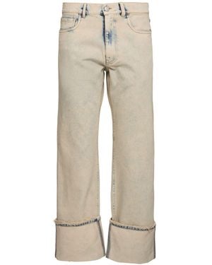 Coperni Damen Tief Sitzende Boyfriend-Jeans - Natur
