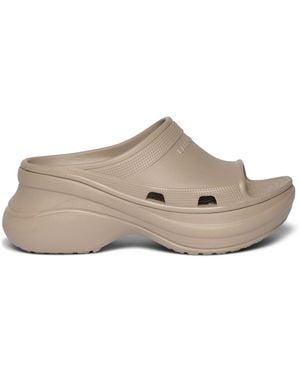 Balenciaga ラバースライドサンダル 85mm - ナチュラル