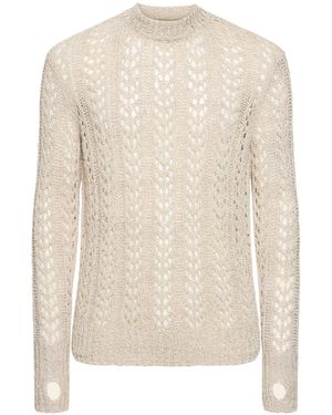 J.L-A.L Strickpullover Aus Baumwollmischung - Natur