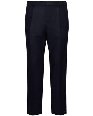 BOSS Peter Wool Blend Trousers - Blue