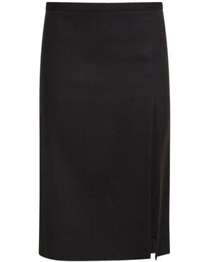 Philosophy Di Lorenzo Serafini Tropical Wool Blend Pencil Skirt - Black