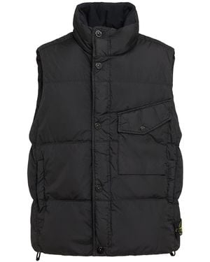 Stone Island Nylon Down Vest - Black