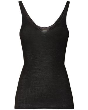 Isabel Marant Marthe ビスコースニットトップ - ブラック