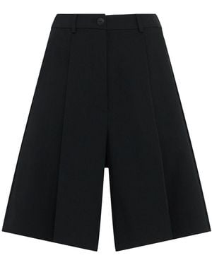 Cordera Woven Wool Blend Bermuda Shorts Unique - Black