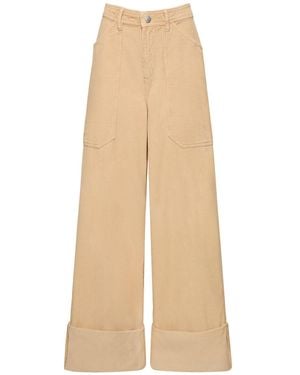 CANNARI CONCEPT Hose Aus Baumwollsamt - Natur