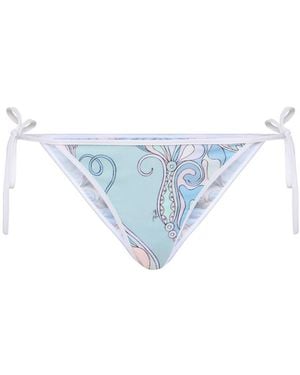 Emilio Pucci Bikinislip Aus Lycra Mit Druck - Blau