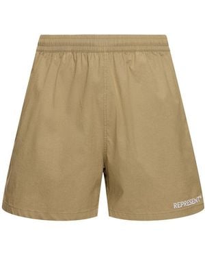 Represent Shorts Aus Baumwollmischung "" - Natur