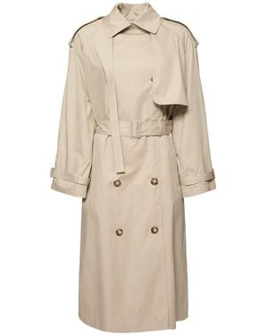 Stella McCartney Damen Leichter Trenchcoat Aus Baumwolle - Natur