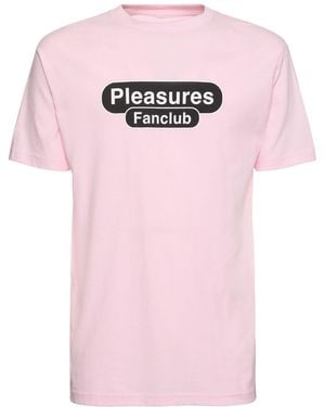 Pleasures Fan Club Printed T-shirt - ピンク